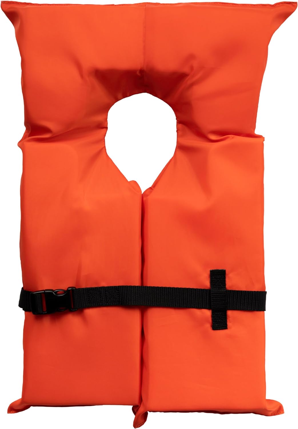 BLUESTORM Keyhole Life Jacket for Adults | US Coast Guard (USCG) Approved Type 2 Basic Universal Foam Life Vest Preserver (PFD) in Orange