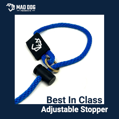 Mad Dog Products English Slip Leash / Safety Strap Combo Leash 1/4" Solid Braid