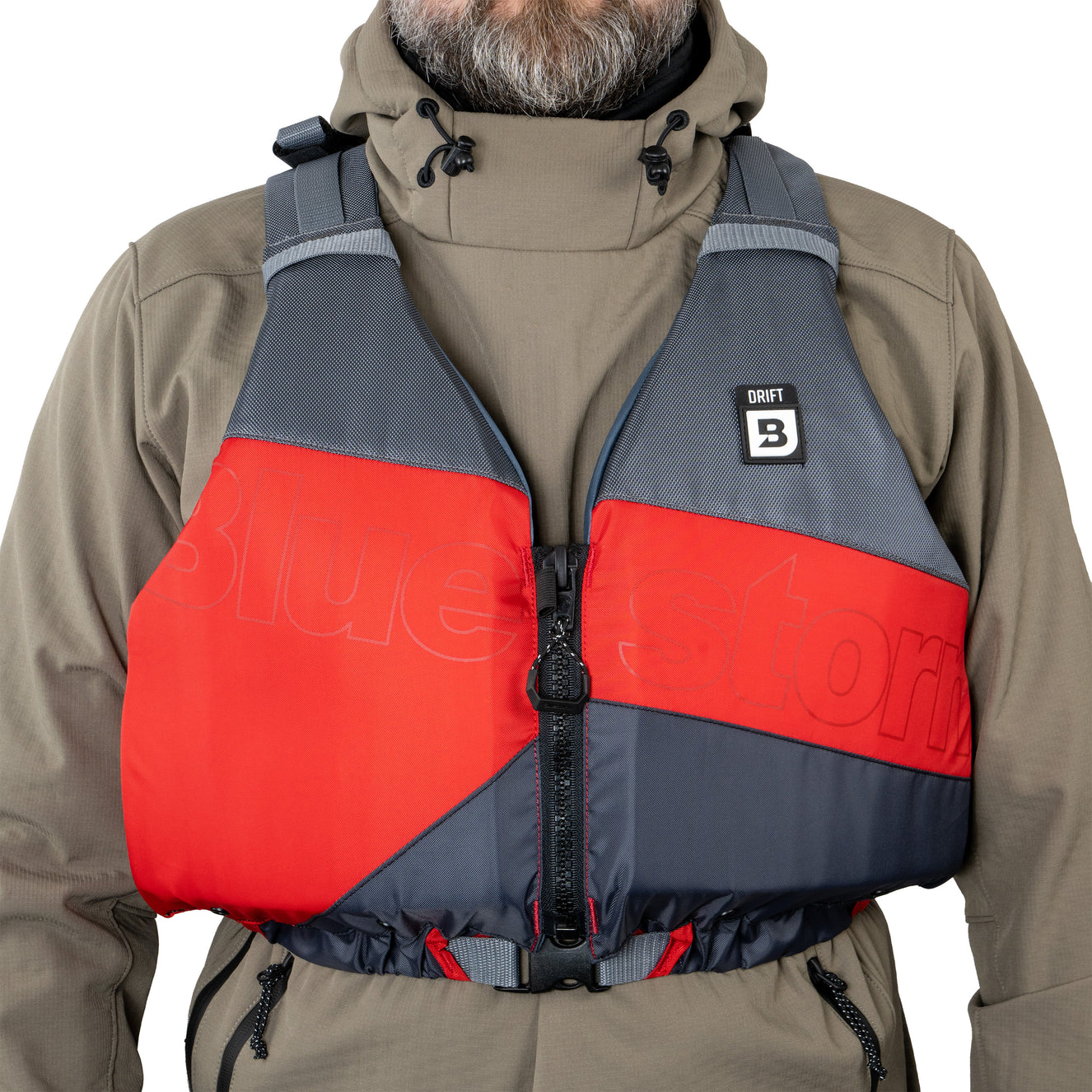 BLUESTORM Drift Kayak Life Jacket (PFD) | Fully Adjustable | Universal Sized | US Coast Guard Approved | for Kayaking, Paddling, SUP, Fishing and More