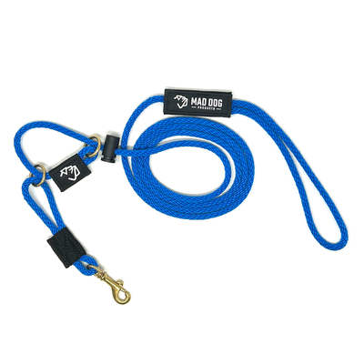 Mad Dog Products English Slip Leash / Safety Strap Combo Leash 1/4" Solid Braid