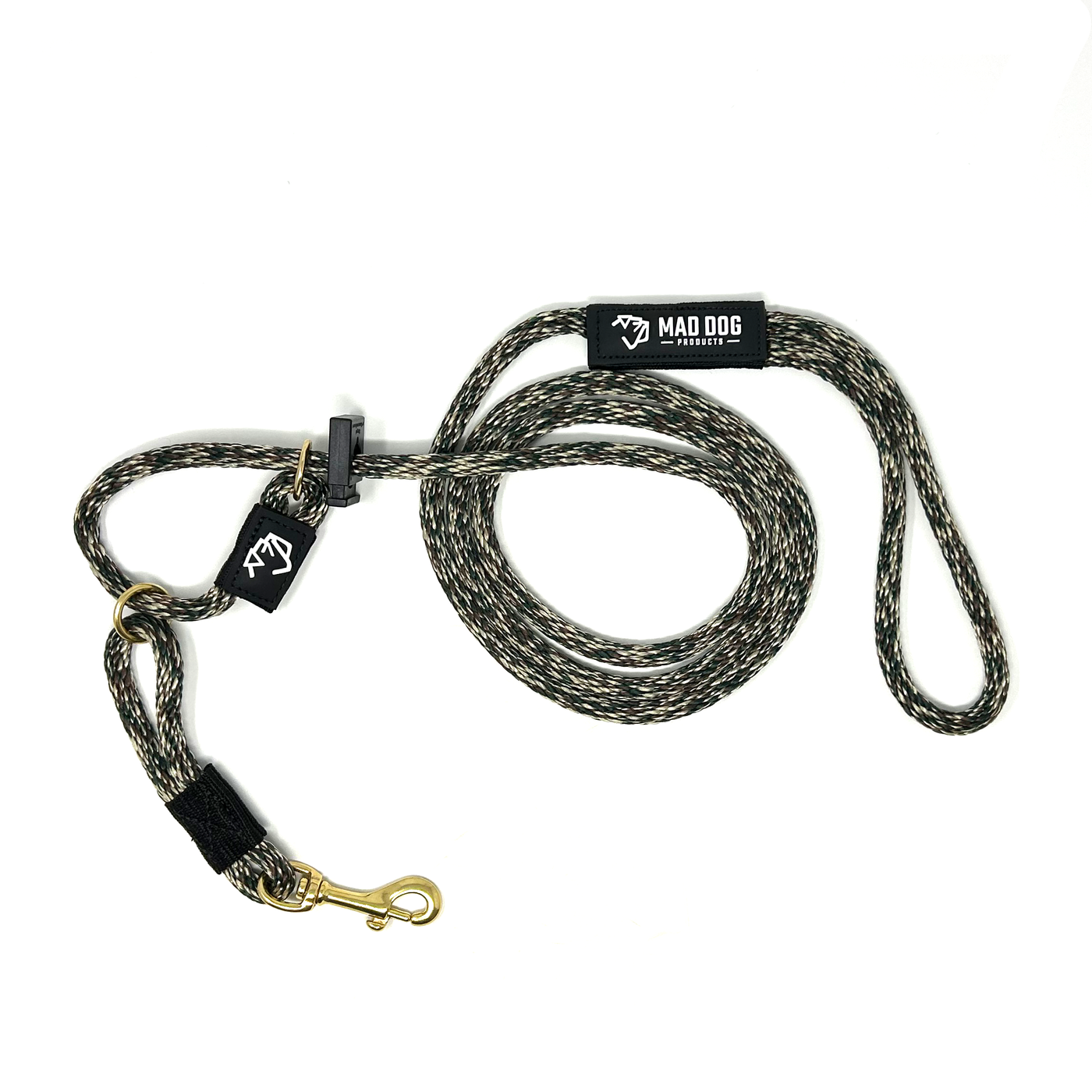 Mad Dog Products English Slip Leash / Safety Strap Combo Leash 3/8" Solid Braid