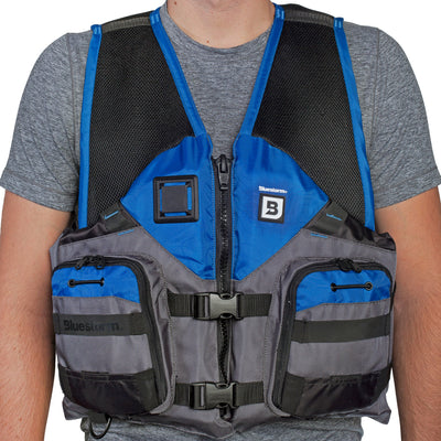 BLUESTORM Sportsman Life Jacket PFD for Adults - US Coast Guard (USCG) Approved Type 3 Life Vest Preserver for Fishing, Kayaking, & More (Mutliple Colors, S-3XL)
