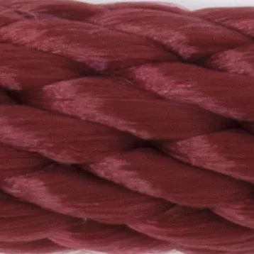 Close-up of a maroon braided rope texture.