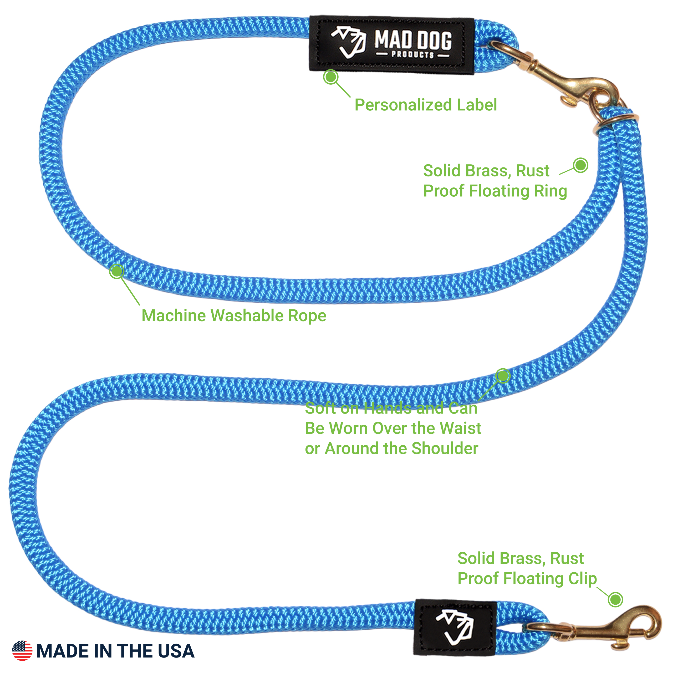 DB Hands Free Clip Leash A+2