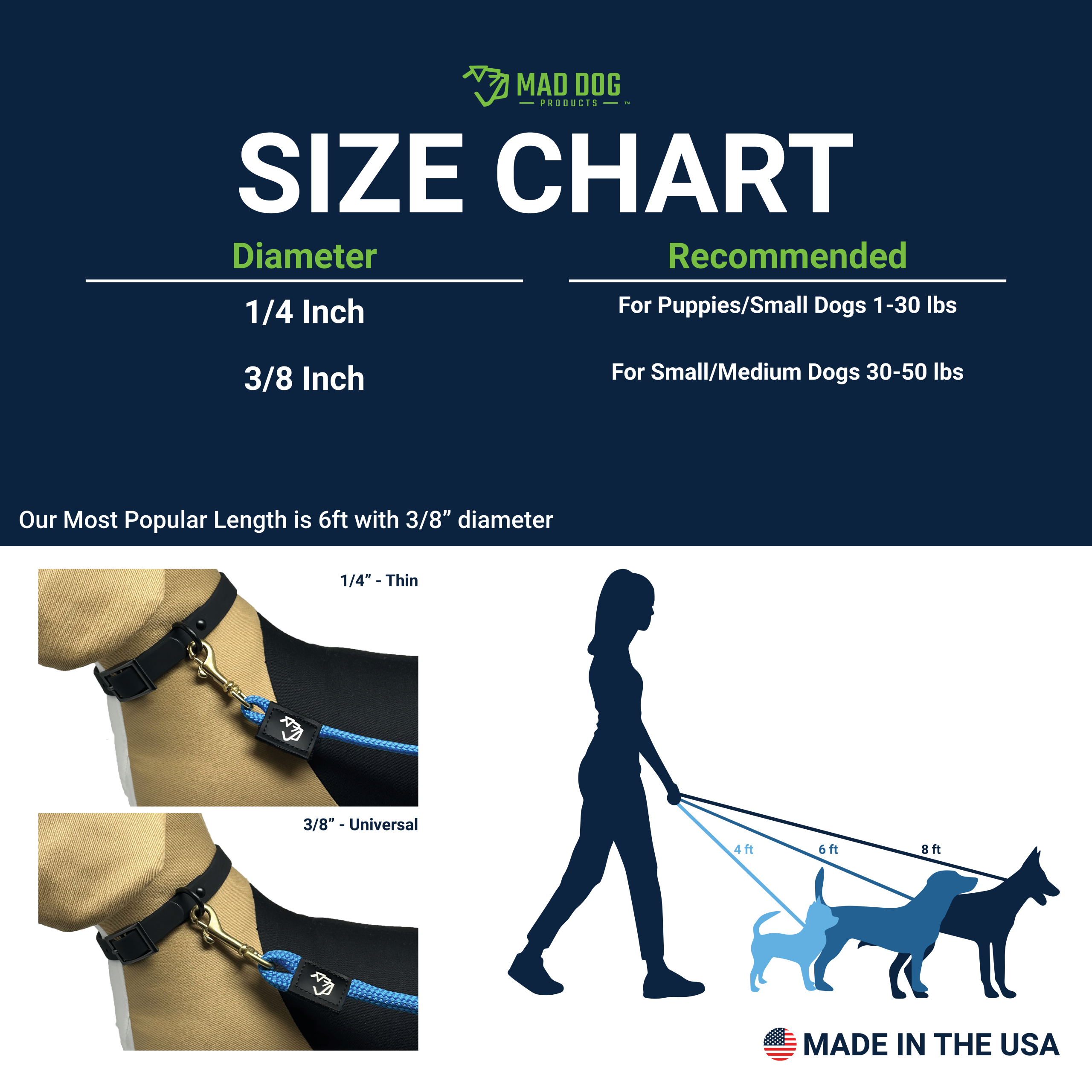 DB Hands Free Clip Leash A+3