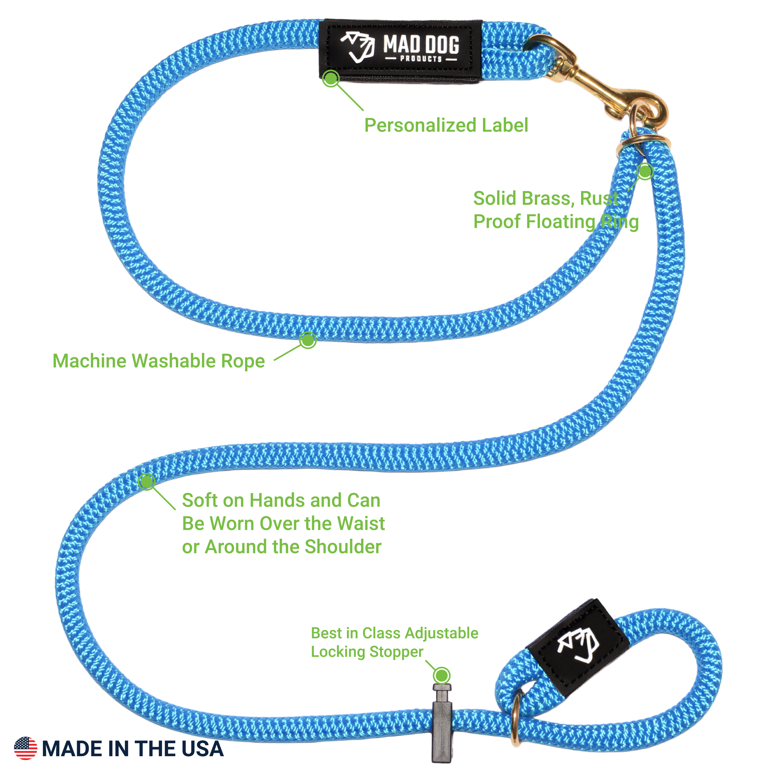 DB Hands Free Slip Leash A+2