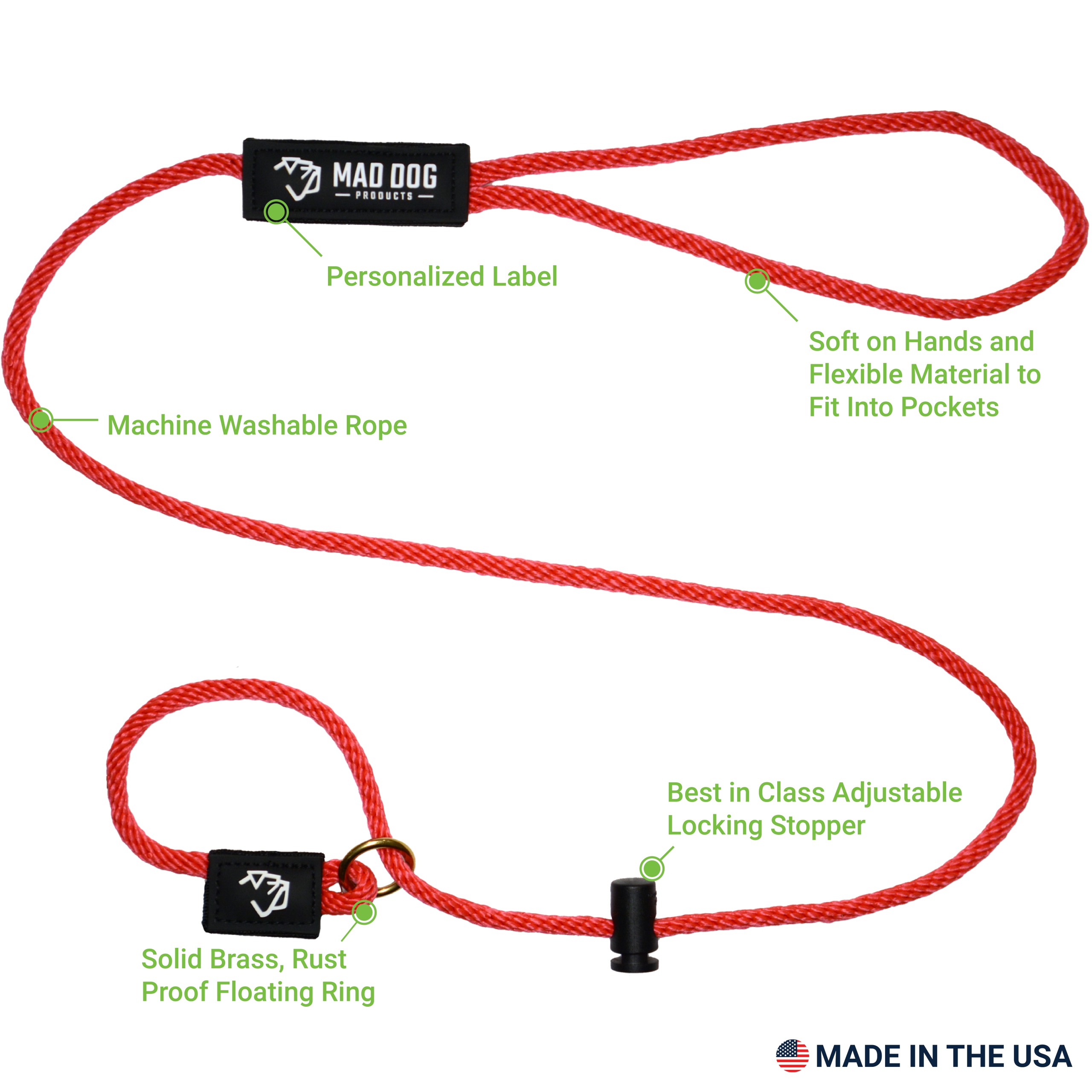 Quart English Slip Leash A+2